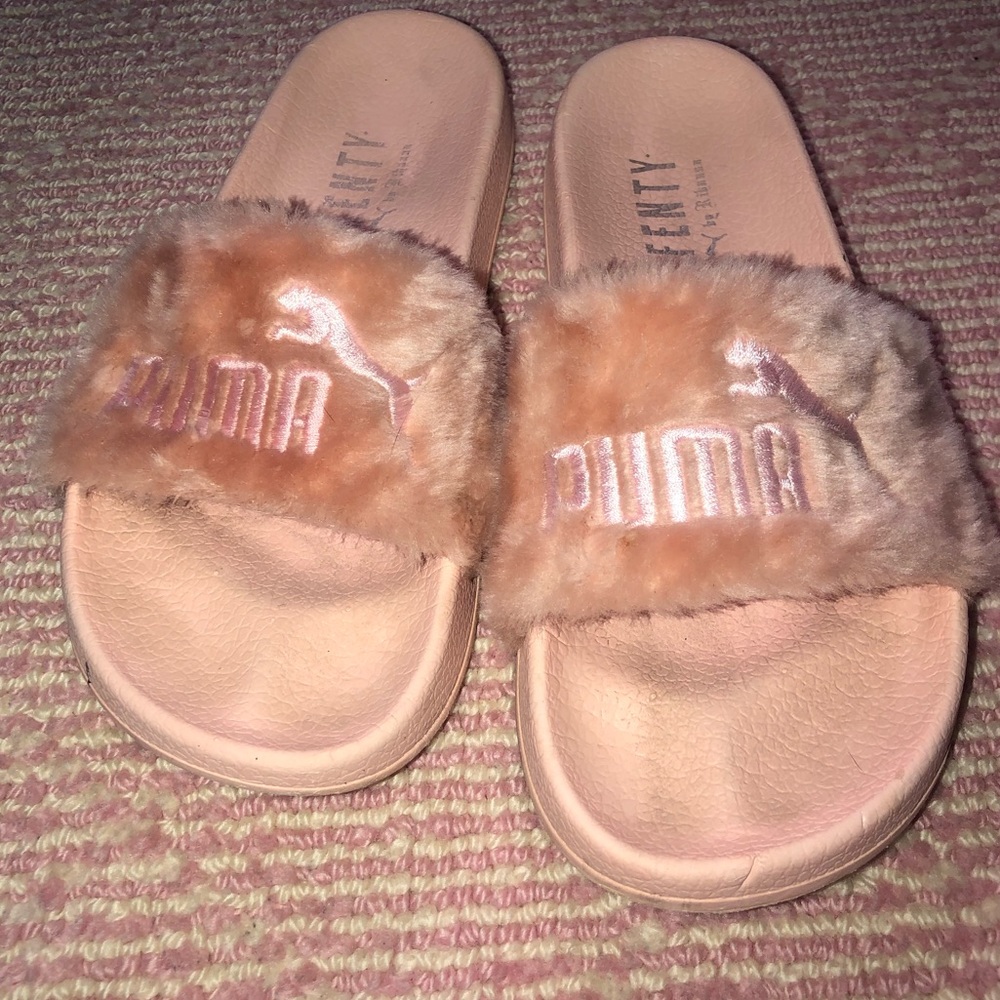 Fenty By Rihanna Puma Leadcat Pink Slides